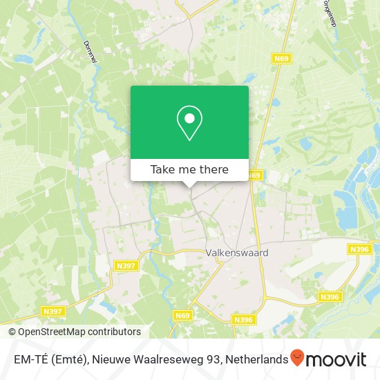 EM-TÉ (Emté), Nieuwe Waalreseweg 93 map