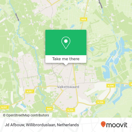 Jd Afbouw, Willibrorduslaan map