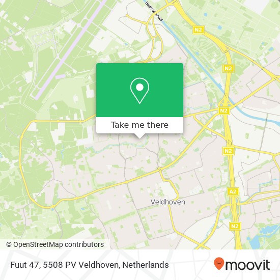 Fuut 47, 5508 PV Veldhoven map