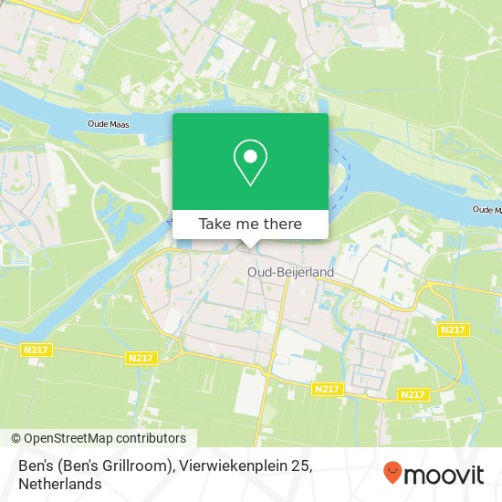 Ben's (Ben's Grillroom), Vierwiekenplein 25 map