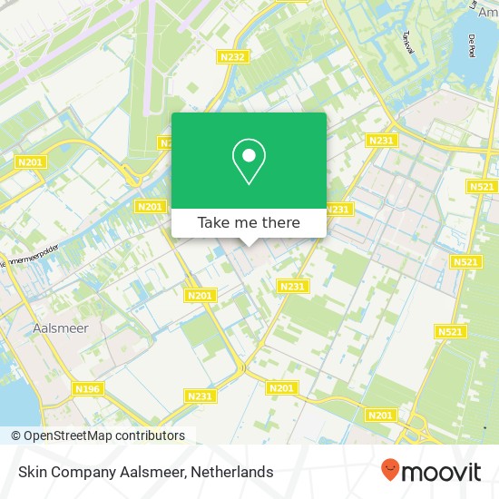 Skin Company Aalsmeer map