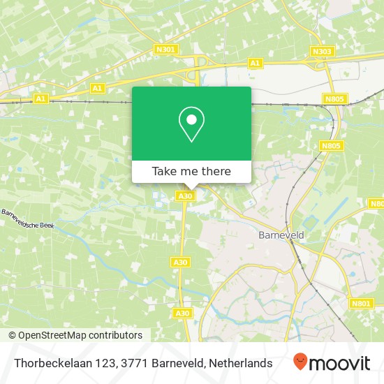 Thorbeckelaan 123, 3771 Barneveld map