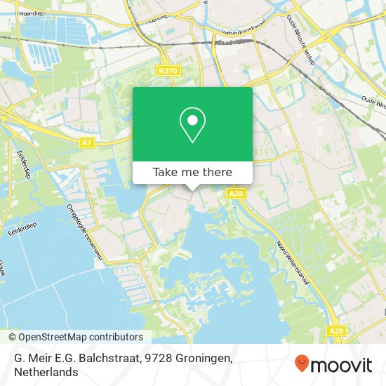 G. Meir E.G. Balchstraat, 9728 Groningen Karte