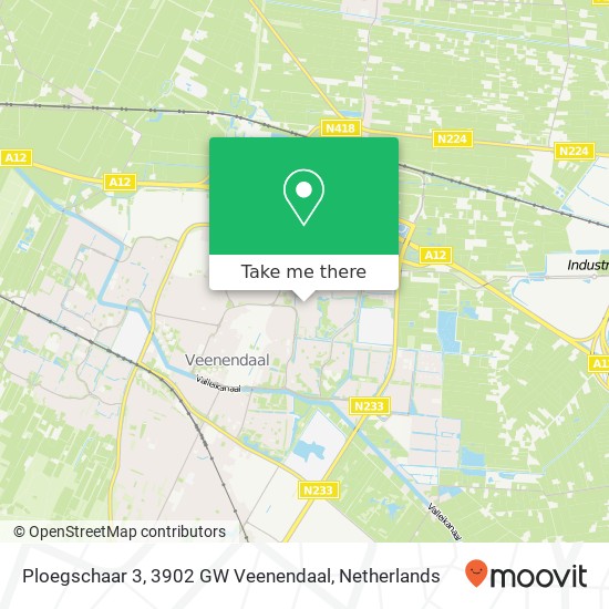 Ploegschaar 3, 3902 GW Veenendaal map