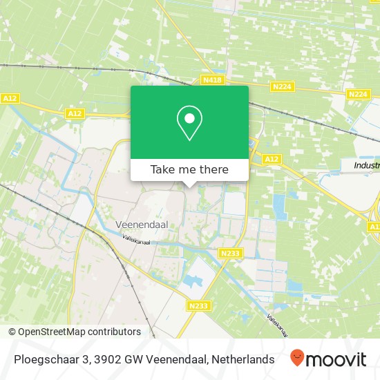 Ploegschaar 3, 3902 GW Veenendaal Karte