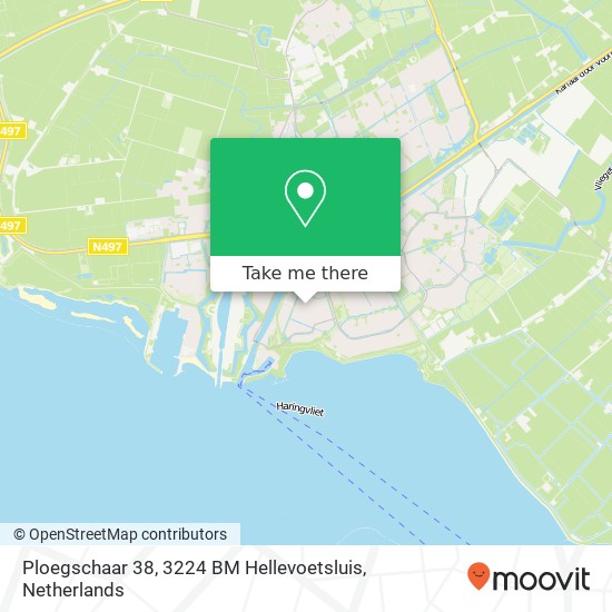 Ploegschaar 38, 3224 BM Hellevoetsluis map
