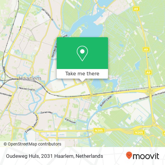 Oudeweg Huls, 2031 Haarlem map