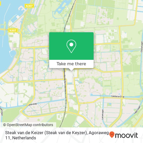 Steak van de Keizer (Steak van de Keyzer), Agoraweg 11 map