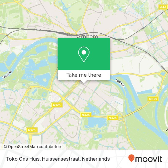 Toko Ons Huis, Huissensestraat map