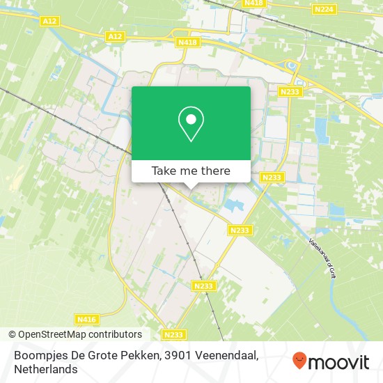 Boompjes De Grote Pekken, 3901 Veenendaal map