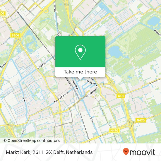 Markt Kerk, 2611 GX Delft map