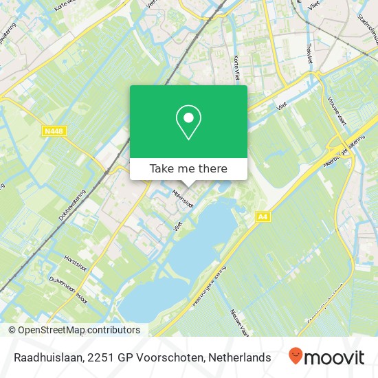 Raadhuislaan, 2251 GP Voorschoten map