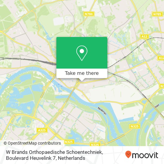 W Brands Orthopaedische Schoentechniek, Boulevard Heuvelink 7 map