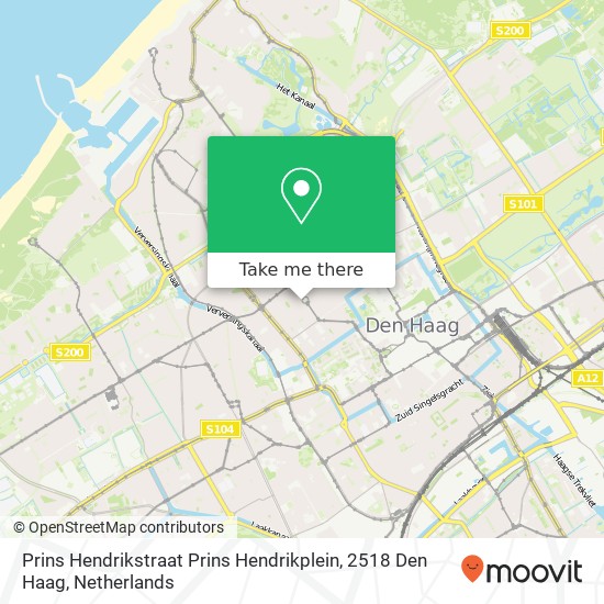 Prins Hendrikstraat Prins Hendrikplein, 2518 Den Haag map
