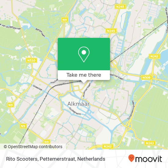 Rito Scooters, Pettemerstraat map