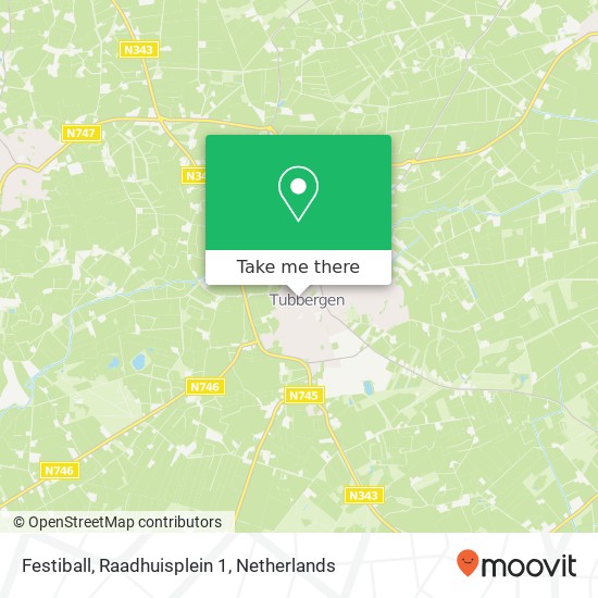 Festiball, Raadhuisplein 1 map