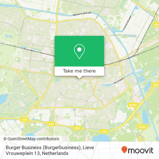 Burger Business (Burgerbusiness), Lieve Vrouweplein 13 Karte