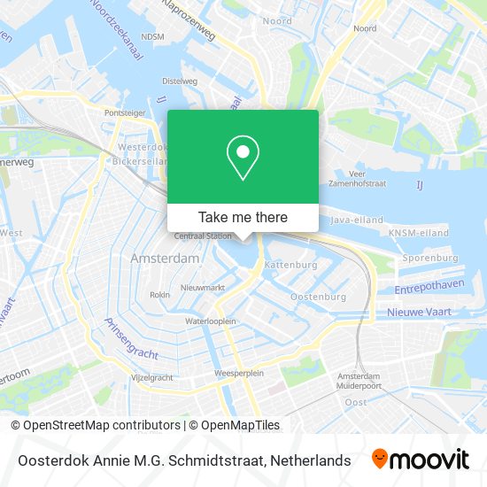 Oosterdok Annie M.G. Schmidtstraat map