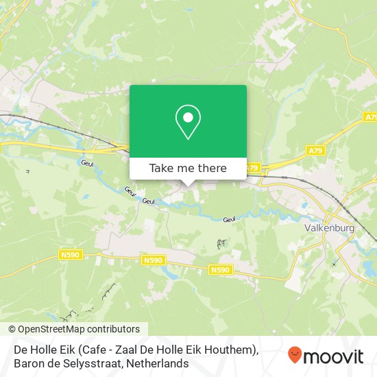 De Holle Eik (Cafe - Zaal De Holle Eik Houthem), Baron de Selysstraat map