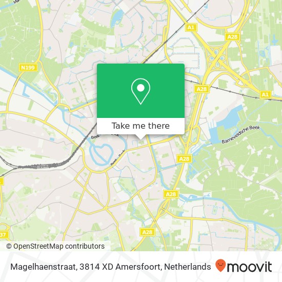 Magelhaenstraat, 3814 XD Amersfoort map