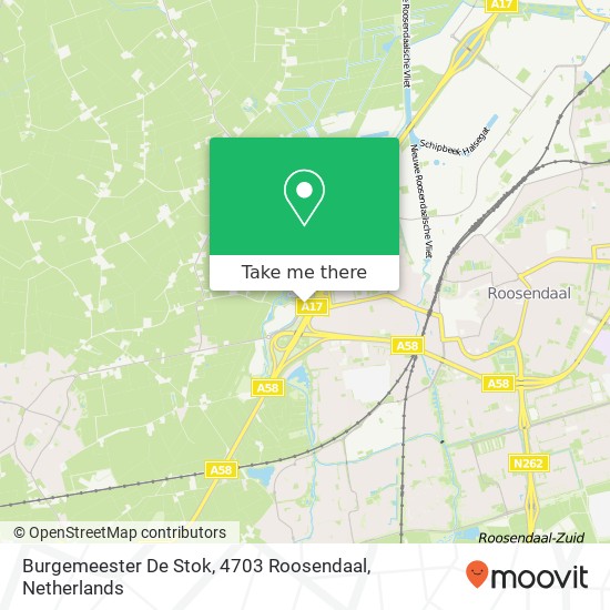 Burgemeester De Stok, 4703 Roosendaal map