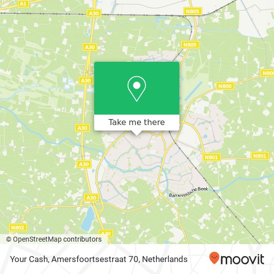 Your Cash, Amersfoortsestraat 70 Karte