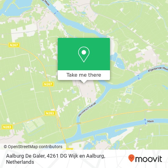 Aalburg De Galer, 4261 DG Wijk en Aalburg map