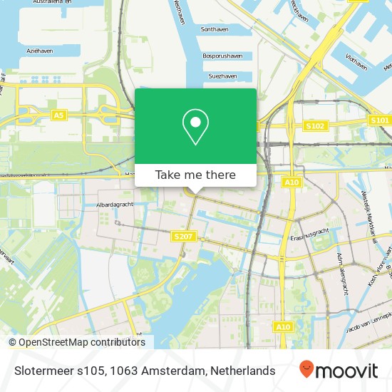 Slotermeer s105, 1063 Amsterdam map