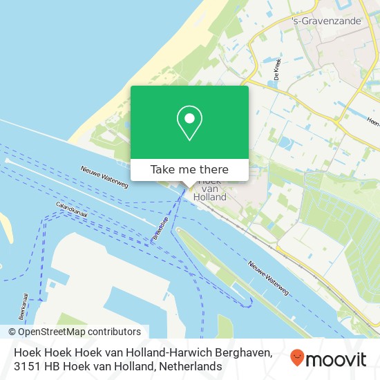 Hoek Hoek Hoek van Holland-Harwich Berghaven, 3151 HB Hoek van Holland Karte