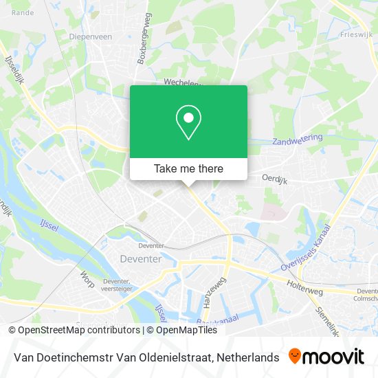 Van Doetinchemstr Van Oldenielstraat map