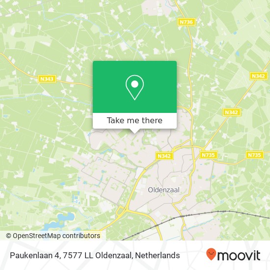 Paukenlaan 4, 7577 LL Oldenzaal map