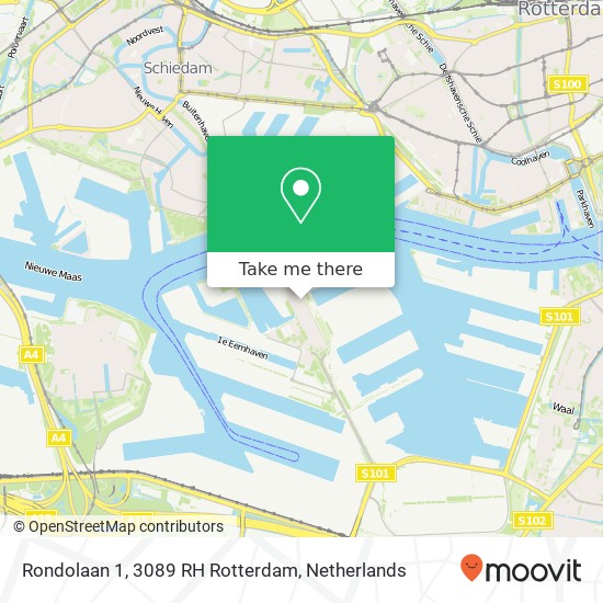 Rondolaan 1, 3089 RH Rotterdam map