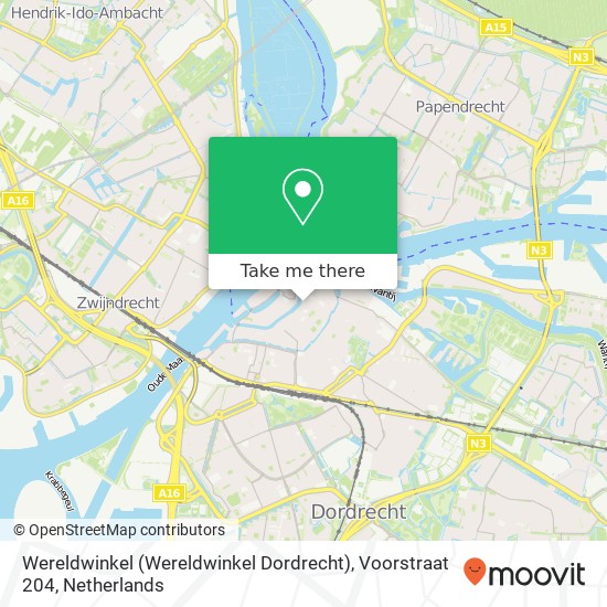 Wereldwinkel (Wereldwinkel Dordrecht), Voorstraat 204 Karte