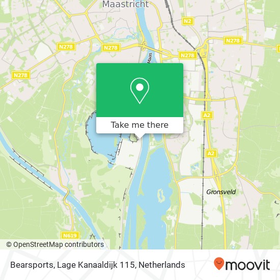 Bearsports, Lage Kanaaldijk 115 map