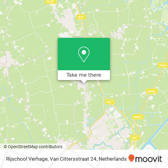 Rijschool Verhage, Van Cittersstraat 24 map
