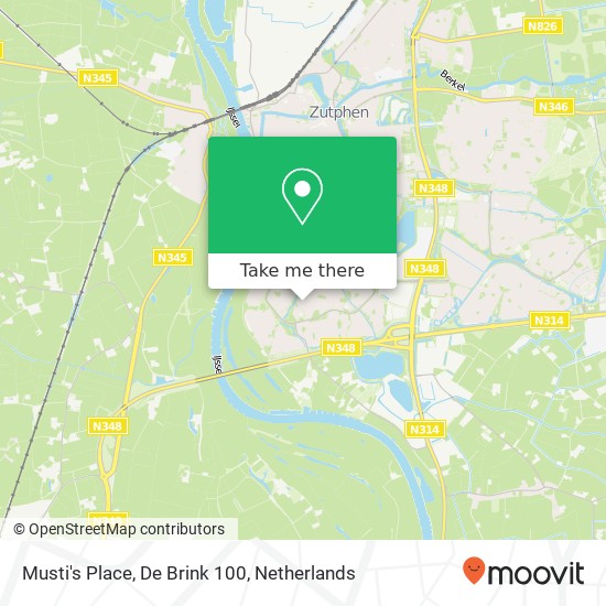 Musti's Place, De Brink 100 map