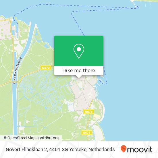 Govert Flincklaan 2, 4401 SG Yerseke map