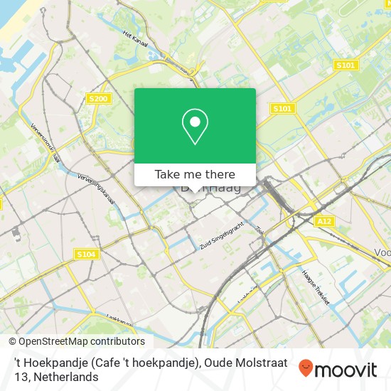 't Hoekpandje (Cafe 't hoekpandje), Oude Molstraat 13 map