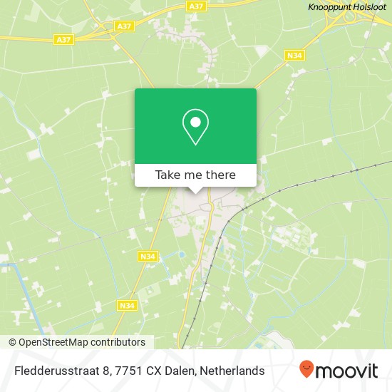 Fledderusstraat 8, 7751 CX Dalen map