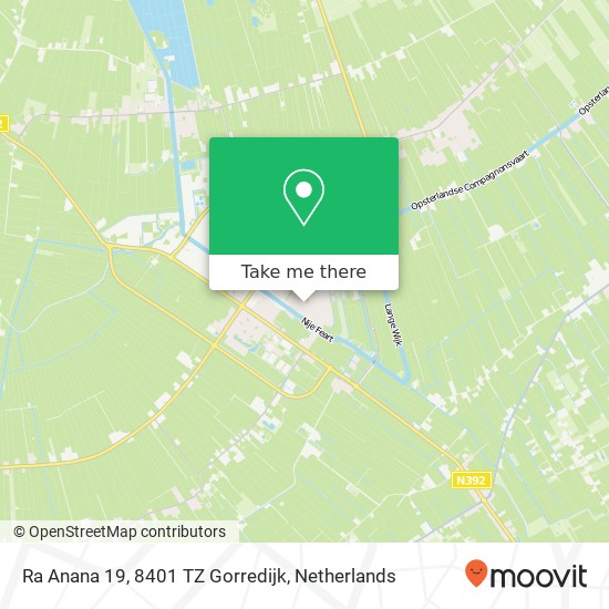 Ra Anana 19, 8401 TZ Gorredijk map