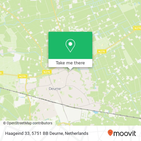 Haageind 33, 5751 BB Deurne map