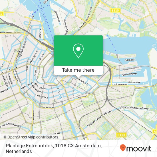 Plantage Entrepotdok, 1018 CX Amsterdam map