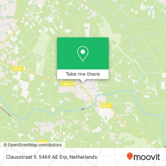 Clausstraat 9, 5469 AE Erp map