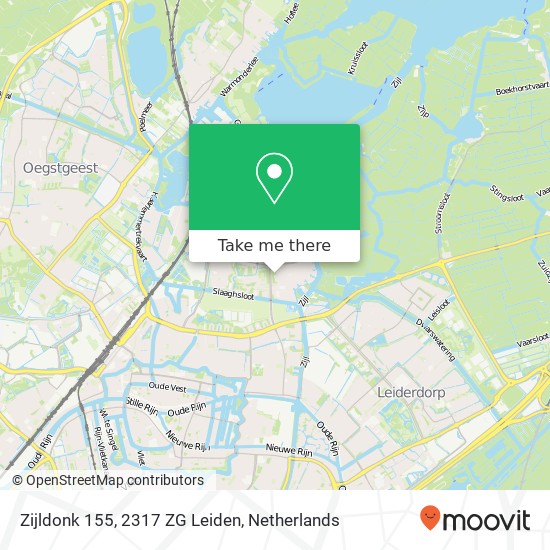 Zijldonk 155, 2317 ZG Leiden map