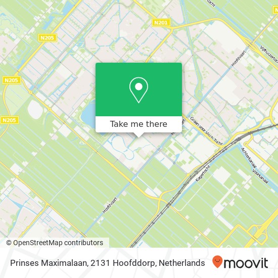 Prinses Maximalaan, 2131 Hoofddorp map