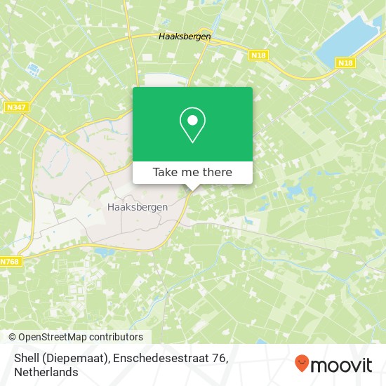 Shell (Diepemaat), Enschedesestraat 76 map