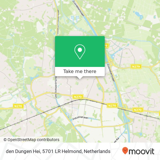 den Dungen Hei, 5701 LR Helmond Karte