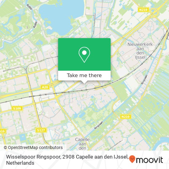 Wisselspoor Ringspoor, 2908 Capelle aan den IJssel Karte