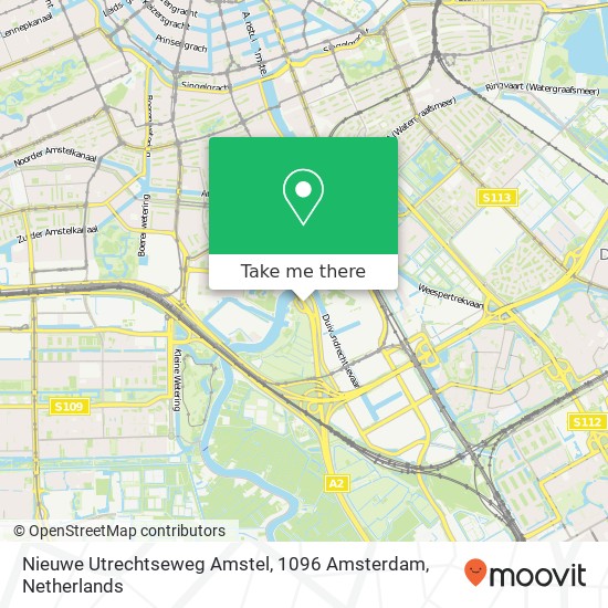 Nieuwe Utrechtseweg Amstel, 1096 Amsterdam map