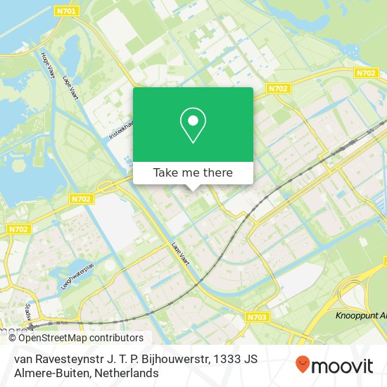 van Ravesteynstr J. T. P. Bijhouwerstr, 1333 JS Almere-Buiten map